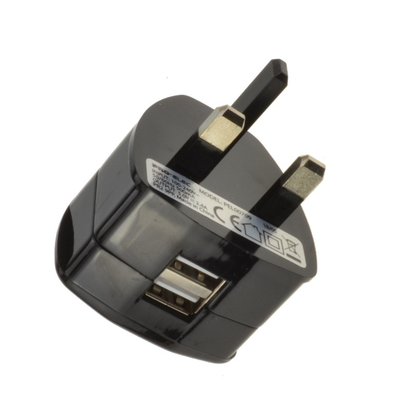 Dual USB UK Mains Wall Charger for Tablet Mobile Phone 2.1A 5V Dual USB UK Mains Wall Charger for Tablet Mobile Phone 2.1A 5V