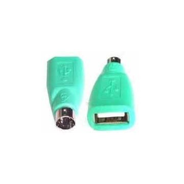 USB Mouse to PS/2 PS2 6 pin Plug Adapter Converter GREEN
