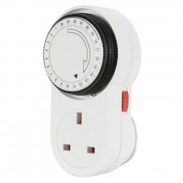 Mercury 24 Hour UK Mains Timer Switch 240 Volts 13 Amps
