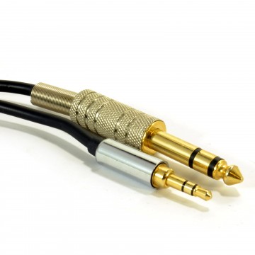 PRO OFC 3.5mm Stereo Jack Plug to 6.35mm Stereo Jack Plug Cable 3m