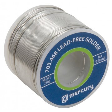 Mercury High Quality Lead Free Solder 250g Roll 0.6mm