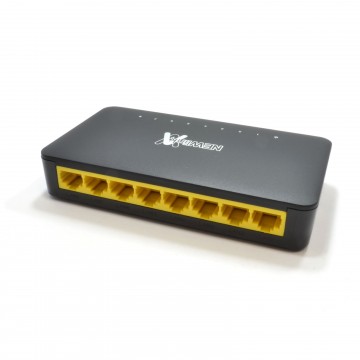 8 Port 10/100/1000 Mbps Gigabit Desktop RJ45 Ethernet Switch