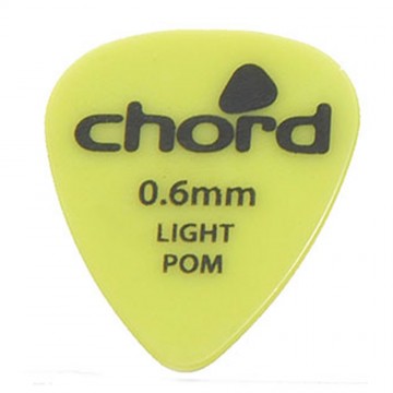 Chord Easy Grip 0.6mm Light POM Plectrum Green Guitar Pick (50 Pack)