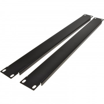 1U Blanking Plate for Comms Data Cabinet Rack 19 Black TWIN PACK