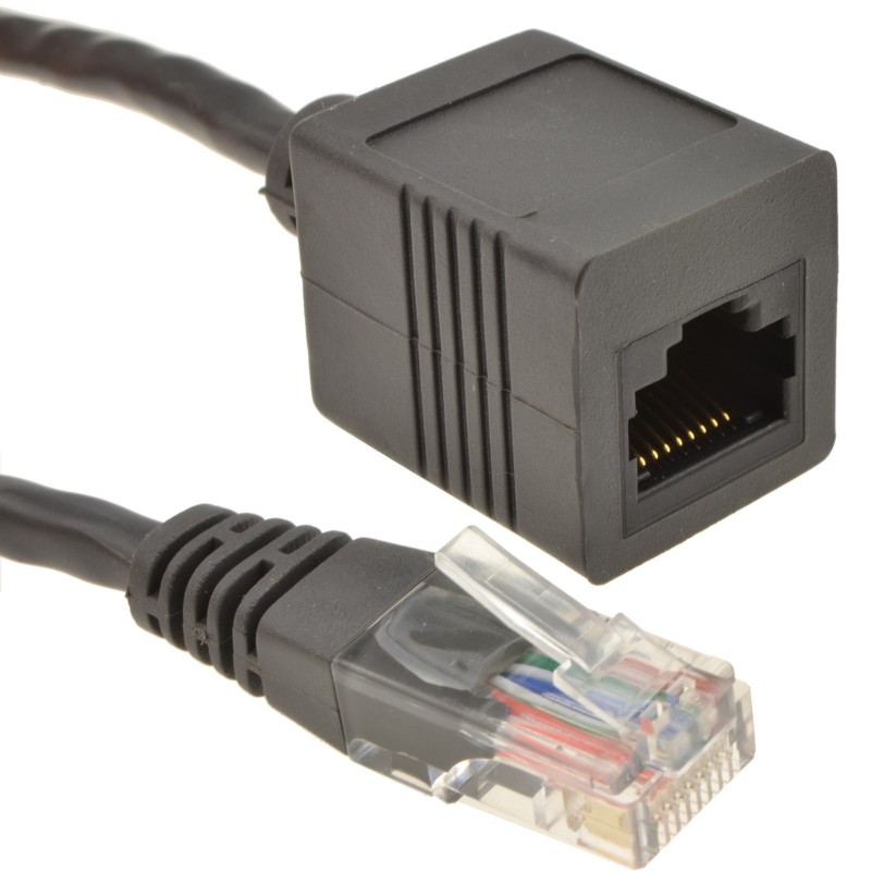 Network Extension Cable RJ45 Plug to Socket Cat5E UTP Lead  2m