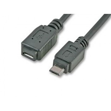 USB 2.0 Micro B Plug to Micro B Socket Extension Cable 2m