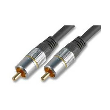 Ultra Pure OFC Phono Plug to Plug OFC Composite Cable -Gold- 1m