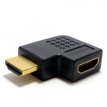HDMI Horizontal 90 Degree Right Angled Adapter Socket to Plug