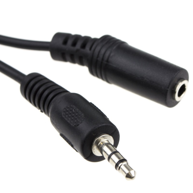 3.5mm Stereo Jack to Socket Headphone Extension Cable Lead 2m 3.5mm Stereo Jack to Socket Headphone Extension Cable Lead 2m