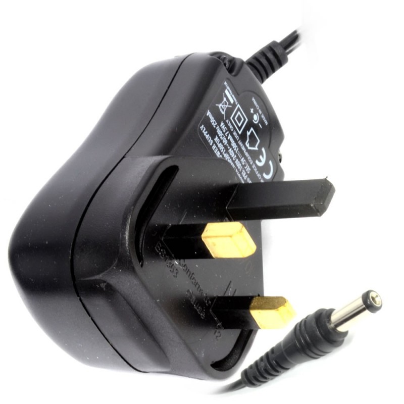 Orange 5V 2A Power supply with Dual Pin DC Plug Adapter