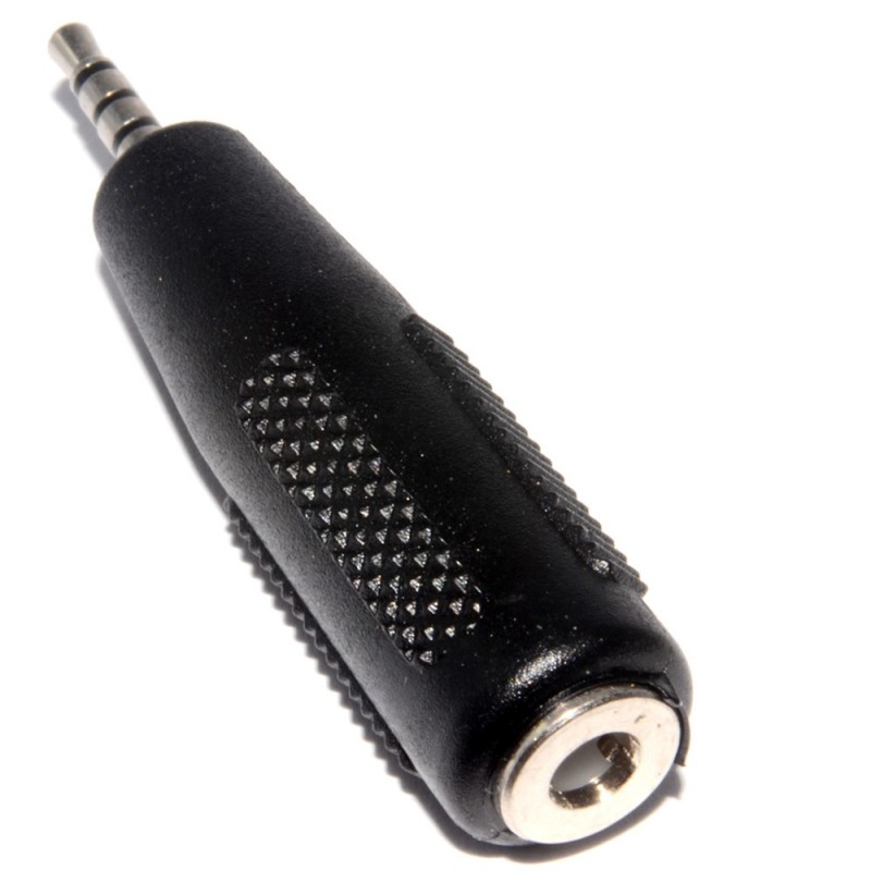 MINIATURE JACK PLUG 2.5mm 3-pole, black