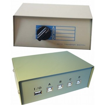 USB Manual Switchbox Share 4 Devices between 1 PC or Laptop