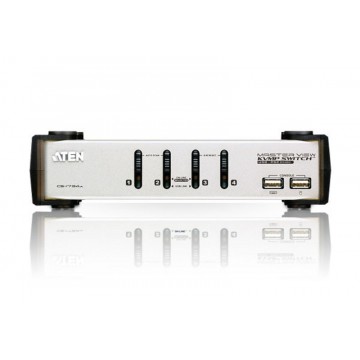 Aten CS1734A 4 Port HD15 USB PS2 KVM Switch with Audio