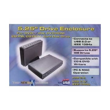 5.25 USB 2.0 IDE DVD/CD/HD External Enclosure