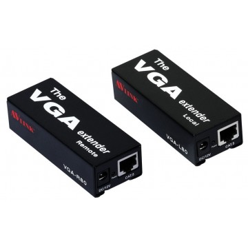 AV Link HI-RES VGA/SVGA over RJ45 Ethernet Extender/Splitter upto 80m
