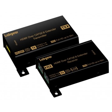 Labgear HIGH SPEED HDMI 1.4 3D Over Lan Network Cable Extender 50m