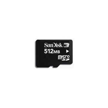Sandisk TransFlash/MicroSD 512Mb with SD Adapter