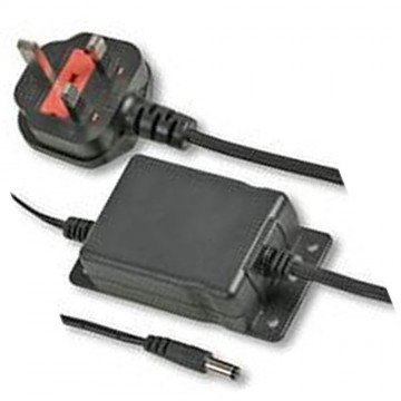 CCTV Camera 12V 1A Compact PSU 2.1mm Plug UK Lugged Power Supply 1.8m