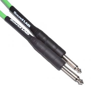 Professional Guitar Lead - Green Cable - 6m