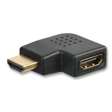 HDMI High Speed 90 Degree Right Angle Adapter 1.4 3D TV Gold