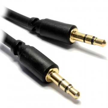 PRO 3.5mm Stereo Slimline Jack Low Profile Audio Cable Lead  1.5m