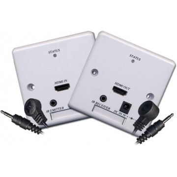 HDMI Extender Over Network Ethernet Wallplates inc IR Repeater Kit