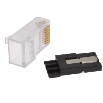 Cat 6 Slit Lock Advanced Crimp with Cable Management RJ45 End Plug