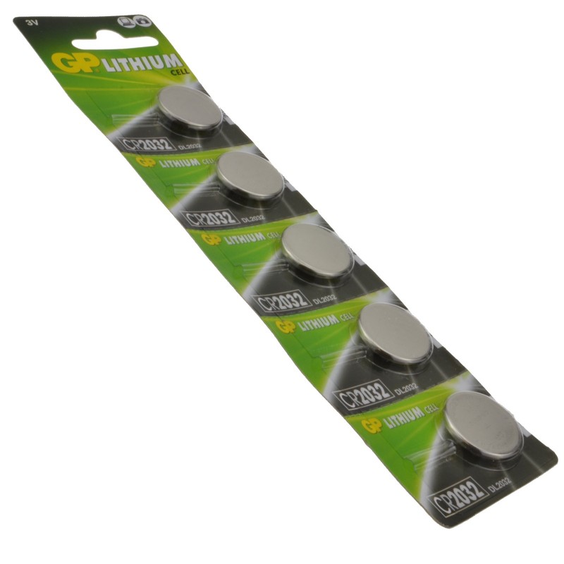 GP Cell CR2032 Button (Motherboard Battery) 5 pack GP Cell CR2032 Button (Motherboard Battery) 5 pack