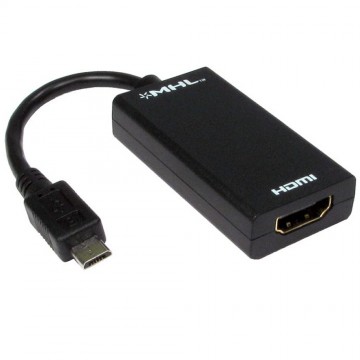 MHL Micro B USB Phone Plug to HDMI Adapter for Mobile Phones