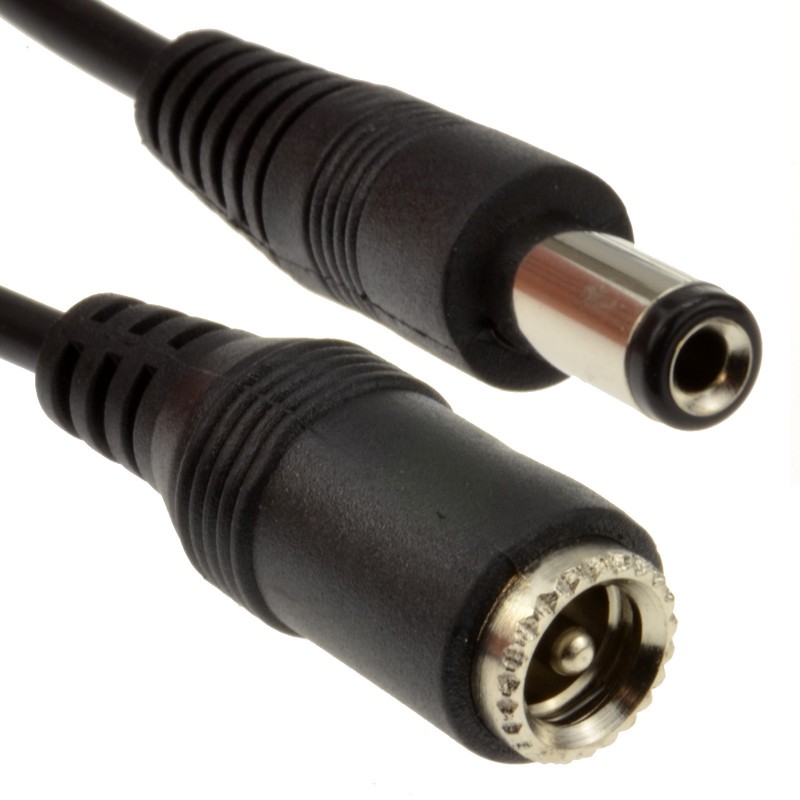 5.5 x 2.1mm DC Power Plug to Socket CCTV Extension Lead Cable 20m 5.5 x 2.1mm DC Power Plug to Socket CCTV Extension Lead Cable 20m