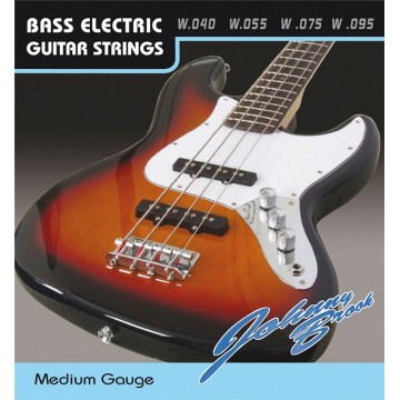 Set of 4 Johnny Brook G D A E Bass Guitar Steel Strings Medium Gauge