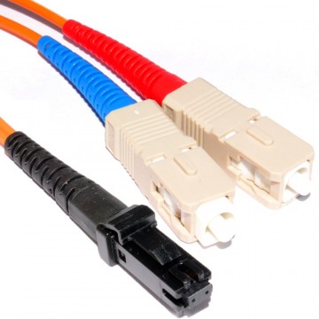 OM1 Orange Fibre Optic MTRJ SC Duplex MM 62.5 125 Patch LSZH Cable 2m