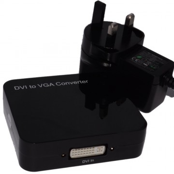 DVI-D Digital Input to VGA Analogue Output Video UK Powered Converter