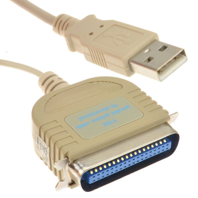 Professional USB to IEEE-1284 Parallel Printer Cable Bi-Directional 2m