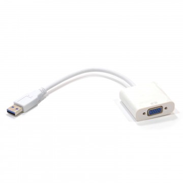 USB 3.0 SuperSpeed to VGA Adapter for MirrorPrimary & Extended Modes