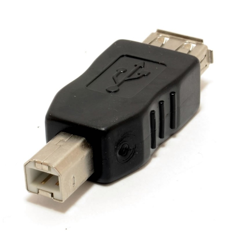 USB 2.0 Adapter A Female Socket to B Male Plug USB 2.0 Adapter A Female Socket to B Male Plug