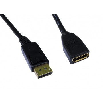 DisplayPort Male to Female Digital Monitor Extension Cable Gold 5m