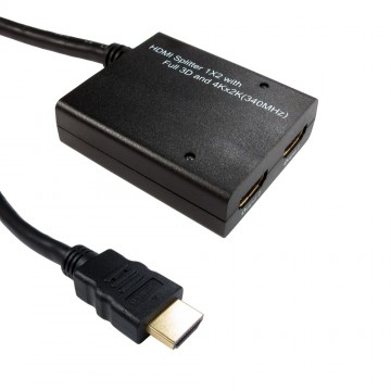 HDMI 1.4 3D TV Pigtail Splitter 1 Device to 2 TVs HI RES 4K 2K