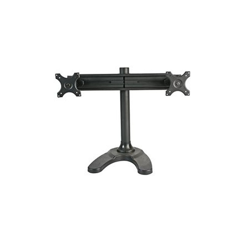 Desktop LCD Monitor DUAL Adjustable Arm Bracket With Stand