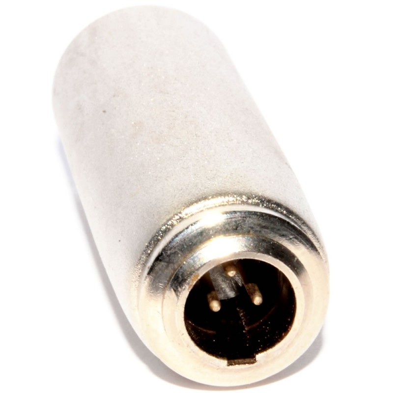 Nickel XLR Male Plug To Mini XLR Male Plug Coupler Joiner