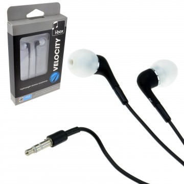 VeloCity MP3 Android Device Music Headphones Ear Buds Black 3.5mm