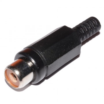 Phono RCA Female Socket Solder Termination Black [10 Pack]