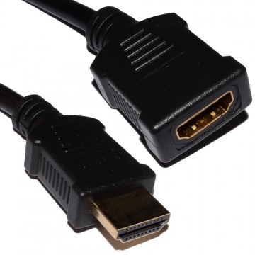 HDMI 1.4 3DTV High Speed Male to Female Extension Cable 3m