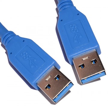 USB 3.0 SuperSpeed Type A Male to A Male Cable BLUE 1.8m