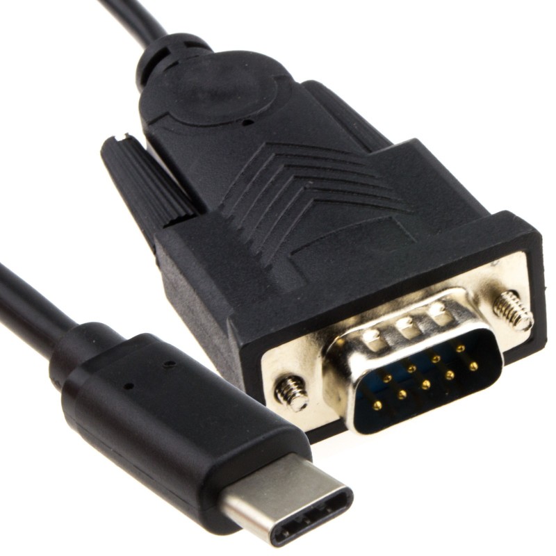 USB Type C to DB9 9 Pin Serial Connection for Com Port FT23R Chip 1m USB Type C to DB9 9 Pin Serial Connection for Com Port FT23R Chip 1m