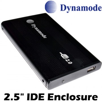 Dynamode 2.5 inch IDE PATA Hard Drive Enclosure USB 2.0 Caddy BLACK