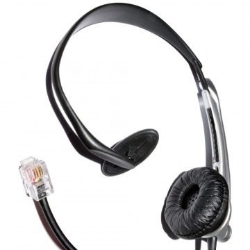 JAC Universal Telephone Handsfree Headset & Boom Microphone 4P4C RJ11