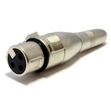 6.35mm Mono Jack Socket to XLR Female Connector Adapter