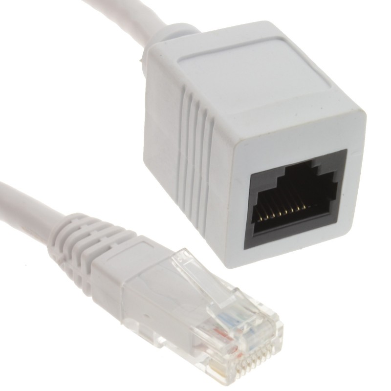 Network CAT5e-CCA UTP Ethernet RJ45 Extension Male/Female Cable 1m Network CAT5e-CCA UTP Ethernet RJ45 Extension Male/Female Cable 1m