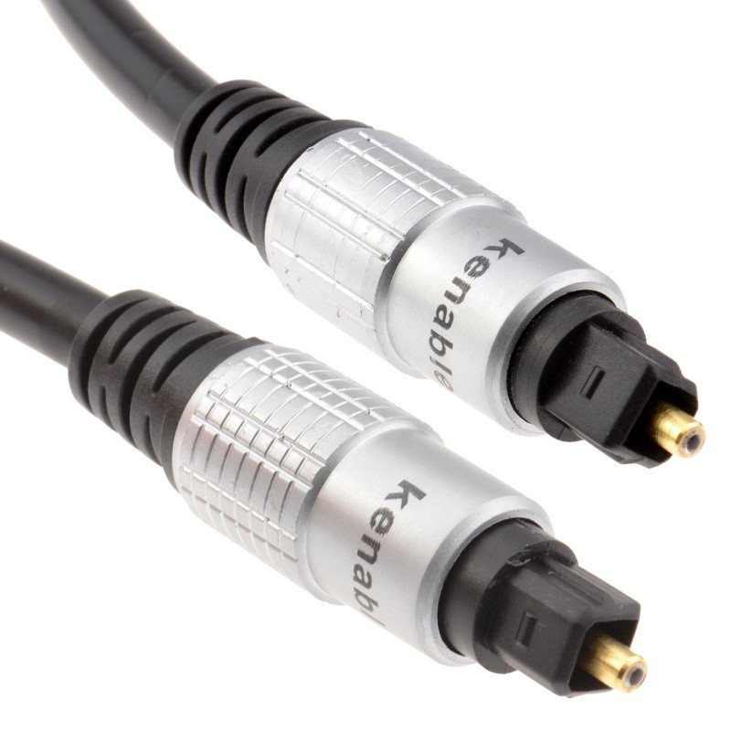 Pure TOS Link TOSLink Optical Digital Audio Cable HQ 6mm Lead  5m